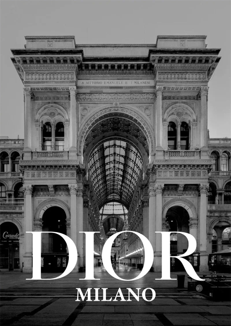 Dior Milano | Luxe Fashion in Italy's Fashion Capital | Chic Dior Posters