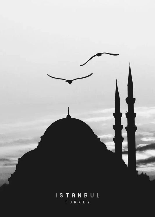 Süleymaniye Mosque Silhouette | Istanbul | Constantinople | Turkey | Majestic Ottoman Architecture | Timeless Turkish Decor