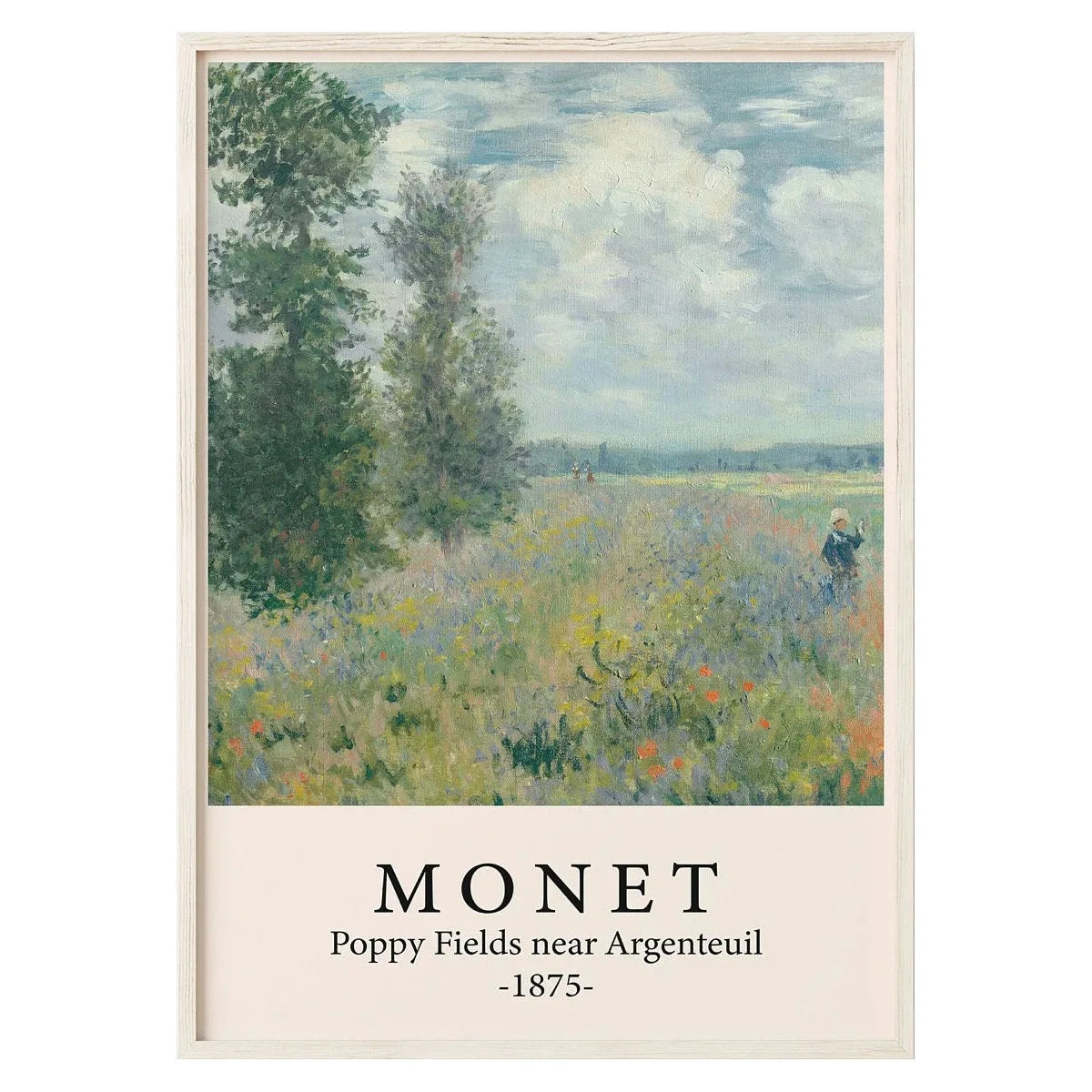 Claude Monet | Série Chefs-d'œuvre | Champs de coquelicots près d'Argenteuil 1875