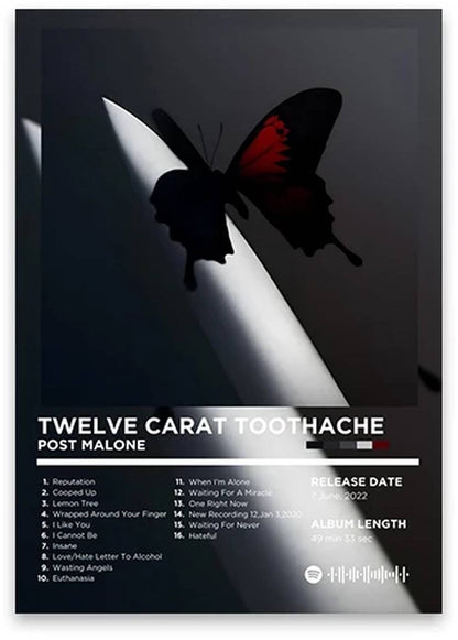 Twelve Carat Toothache | Post Malone | Legendäres Rap-Albumcover