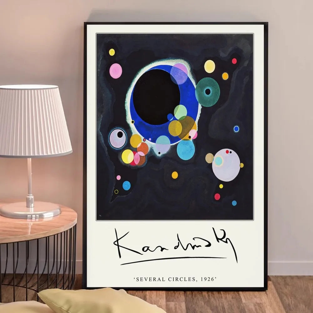 Several Circles | Wassily Kandinsky | 1926 | Contemporary Art Exhibition Poster