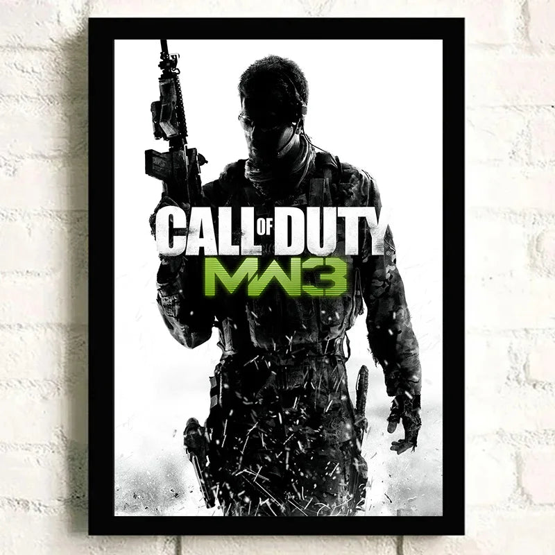 Modern Warfare 3 – Call of Duty-Spielposter, dekorative Bilder für Wohnzimmerdekoration, dekorative Drucke, Wandgemälde auf Leinwand, Wandkunstposter