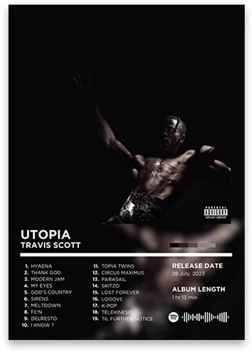 Utopia | Travis Scott | Rhyme Legends | Iconic Rap Album Art Collection | Hip Hop | Album Cover