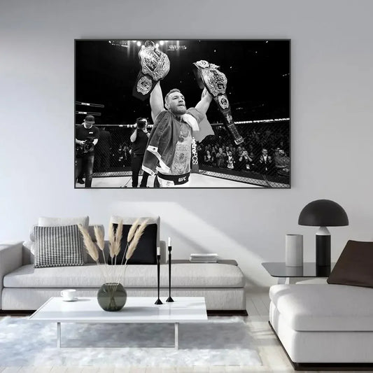 Conor McGregor | Inspirational Boxing | Professional Print | Gym Decoration | UFC | First Dual Belt | World Champion | Victory Over Eddie Alvarez