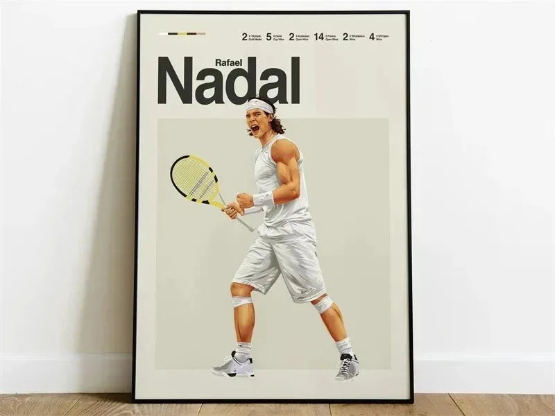 Legends Of Tennis | Aesthetic Modern Tennis Art | Rafael Nadal