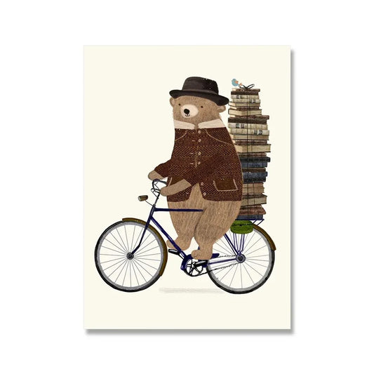 Bear's Bibliocycle | Whimsical Wheels | A Joyful Journey Through Animated Adventures