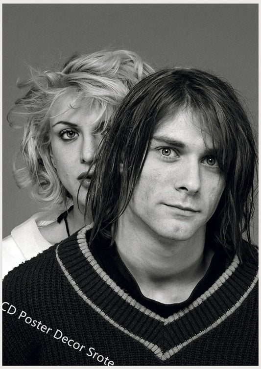 Kurt Cobain Poster | Rock and Roll Music Art | DIY Home Decor | Aesthetic Wall Painting | Bar Cafe Decor