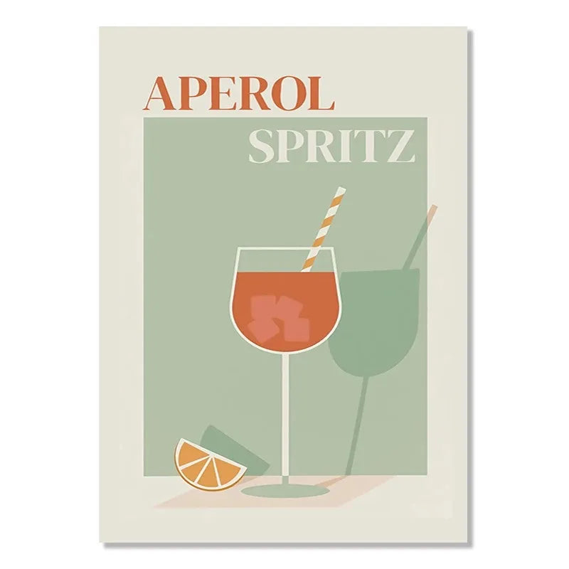 Aperol Spritz | Cocktail | Collection d'affiches emblématiques | Célébration de l'expression artistique à travers les styles et les époques