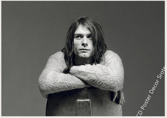 Kurt Cobain Poster | Rock and Roll Music Wall Art | DIY Decor for Home Cafe Bar | Aesthetic Art Print