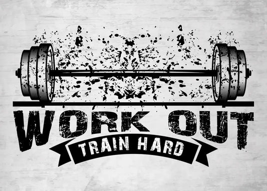 Bodybuilding | Weightlifting | Motivational Quote | Gym Fitness Poster | Work Out | Train Hard