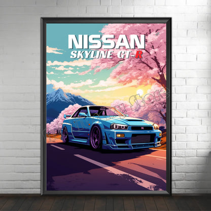 Retro Japanese Car | Nissan Skyline GT-R R34