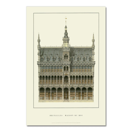 Maison du Roi | Brussels | Belgium | Grand Place Architecture | Belgian Historical Buildings | Classic Architecture Posters