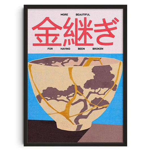 Vintage Mid Century Poster | Retro Abstract Canvas Wall Art | Living Room Bedroom Home Decor