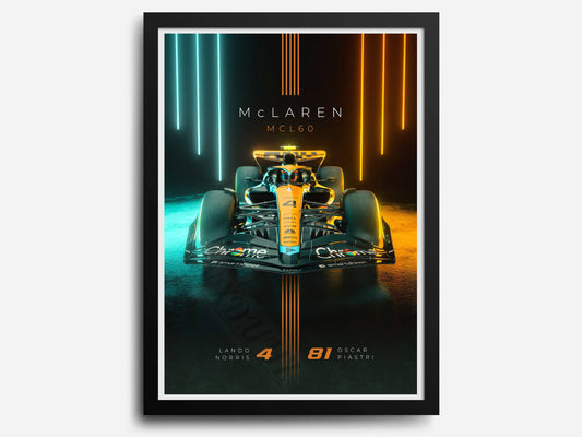 McLaren | Lando Norris | Oscar Piastri | Stunning 2023 F1 Season Race Team Poster