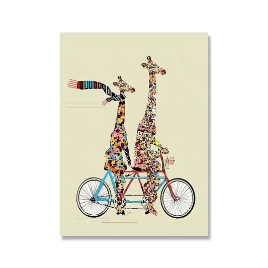 Giraffe's Patchwork Pedal | Whimsical Wheels | A Joyful Journey Through Animated Adventures