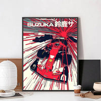 Vintage 80er Jahre Auto F1 Racing Kein Rahmen Poster Kraft Club Bar Papier Vintage Poster Wand Kunst Malerei Schlafzimmer Studie Aufkleber