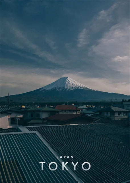 Mount Fuji View | Tokyo | Scenic Landscapes Near Tokyo | Natural and Urban Harmony | Japanese Architecture Posters