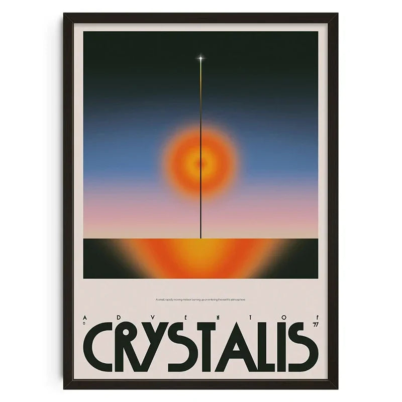 Vintage-Leinwanddruck | Abstrakte Retro-Wandkunst | Mid-Century-Poster für Wohnzimmer- und Schlafzimmerdekoration