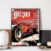 Vintage 80er Jahre Auto F1 Racing Kein Rahmen Poster Kraft Club Bar Papier Vintage Poster Wand Kunst Malerei Schlafzimmer Studie Aufkleber