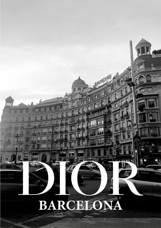 Dior Barcelona | Vibrant and Artistic Fashion Scene | Dior Posters That Captivate