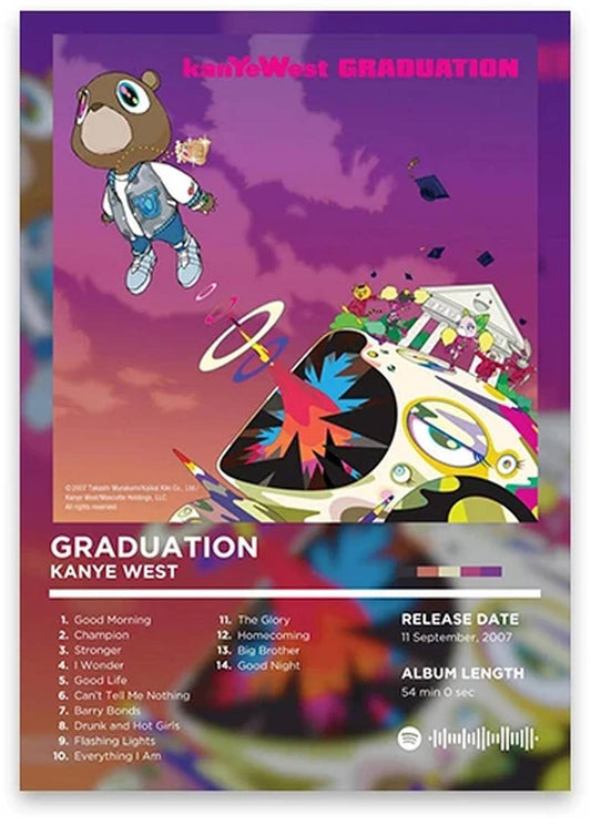 Graduation | Kanye West | Rhyme Legends | Iconic Rap Album Art Collection | Hip Hop | Album Cover