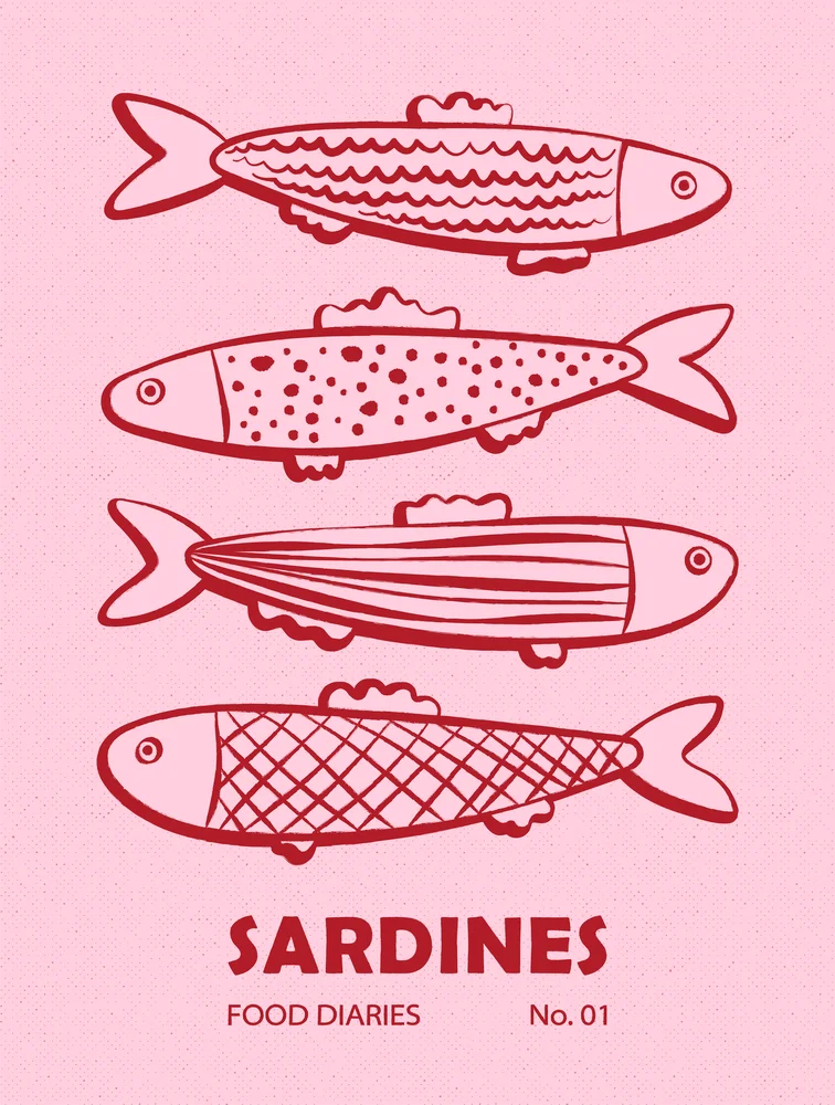 Sardines Food Diaries No. 01 | Nostalgic Culinary Poster