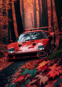 Rot Schwarz Luxus Auto Ferraris-F40 Poster und Drucke Leinwand Malerei Wand Kunst Bilder Moderne Wohnzimmer Büro Wohnkultur