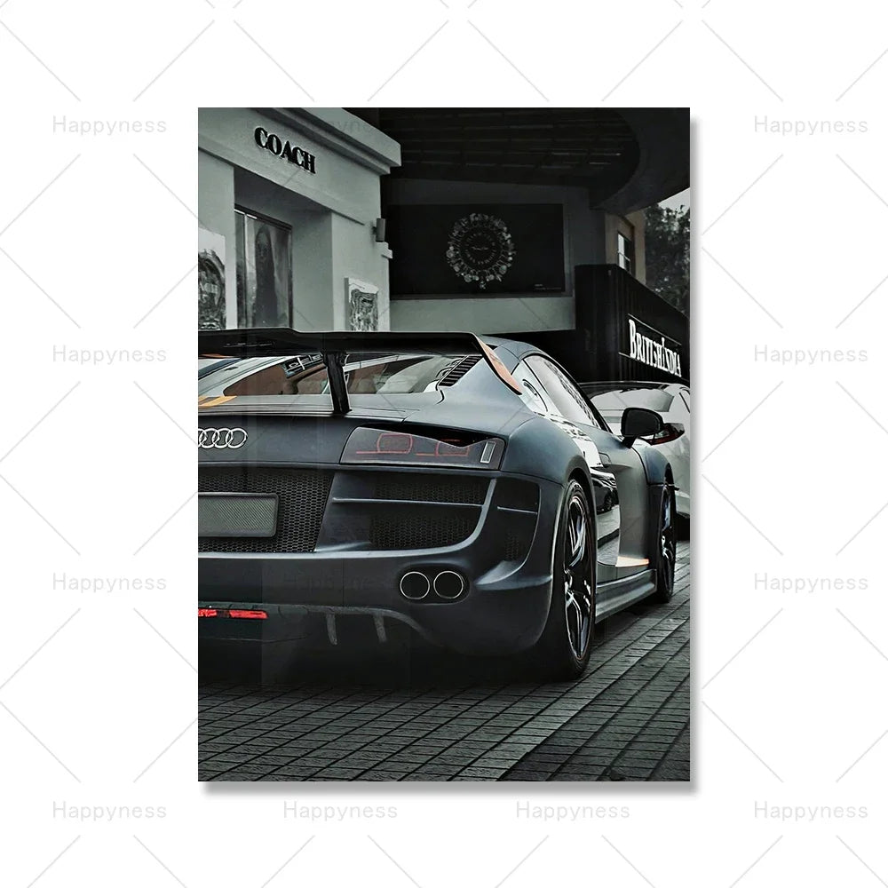 Audi R8 Liberty Walk | Luxury Designer Print | An Ode to Classic Elegance and Timeless Style