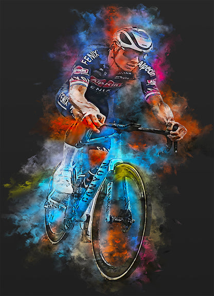 Affiche sportive de Van der Poel