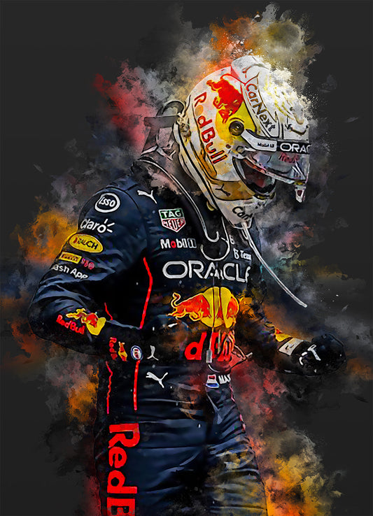 Affiche sportive de Verstappen