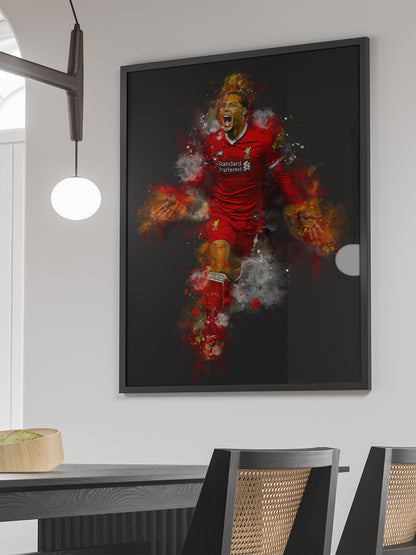 Virgil van Dijk Football Soccer poster