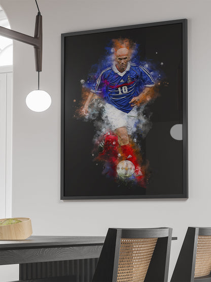 Zidane Football Soccer poster