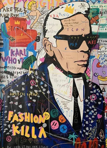 Queen Portrait | Abstract Graffiti | British Street Pop