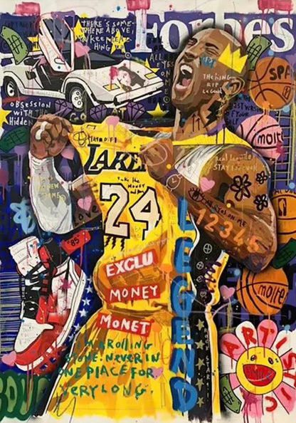 Kobe Bryant | Straatgraffiti | De Lakers