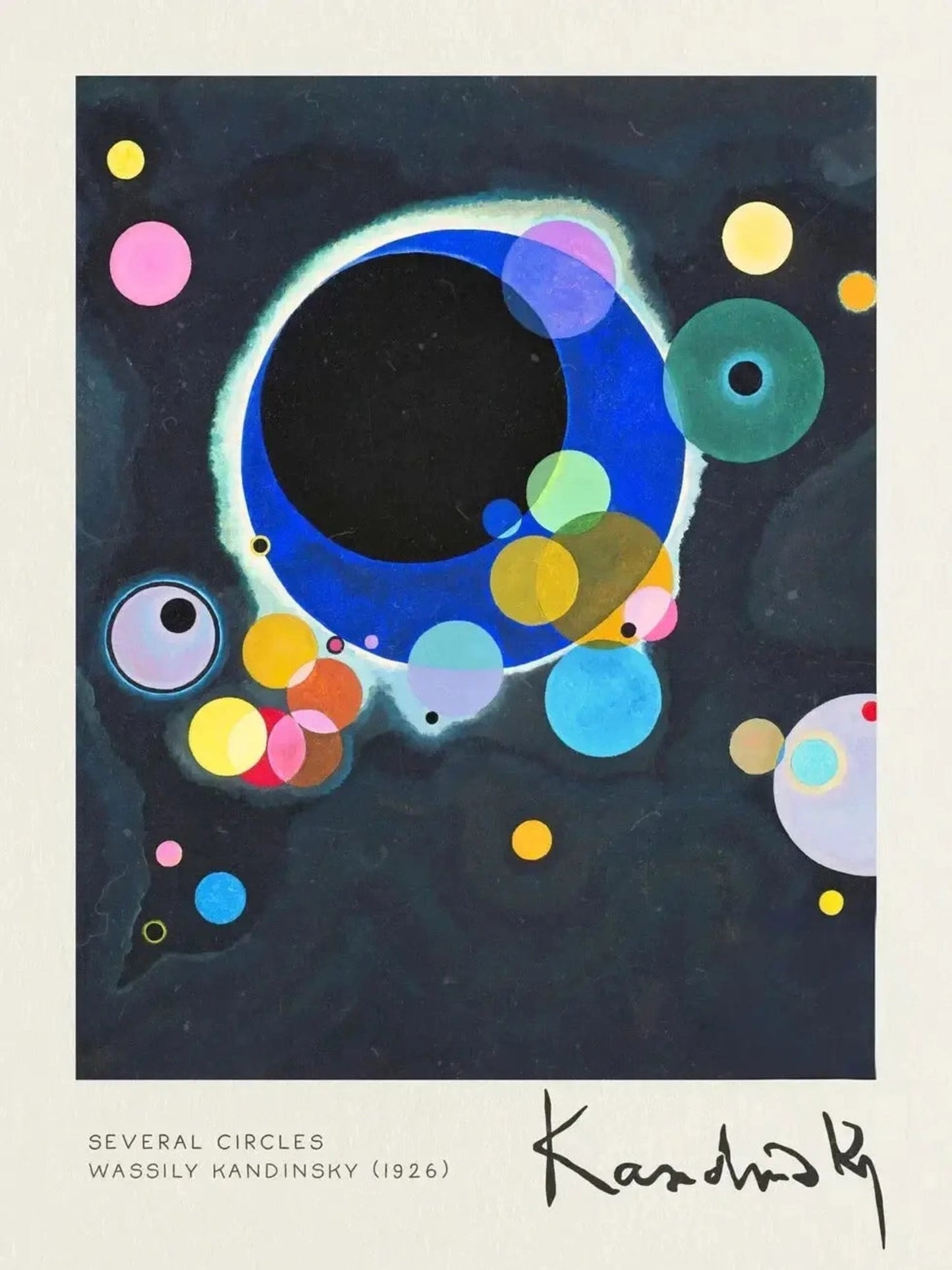 Kandinsky Meerdere Cirkels | 1926 Abstract | Vintage Cirkelontwerp