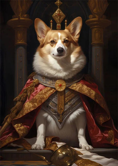 Majestätischer Corgi | Dekorative Kunst