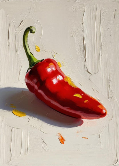 Kleurige Paprika Illustratie | Moderne Keuken Decor