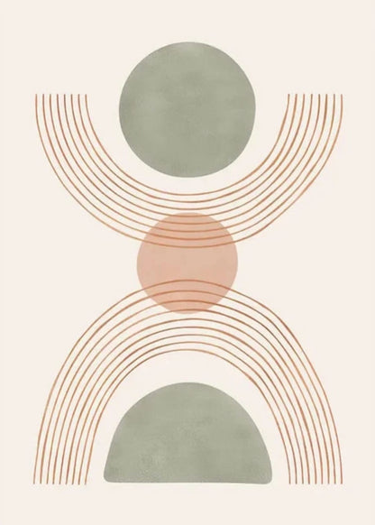 Balanced Abstract Art | Modern Geometric Design Poster | Wall Decoration for Home & Office Decor