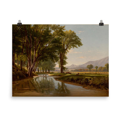 Brook through Conway Meadows - Poster