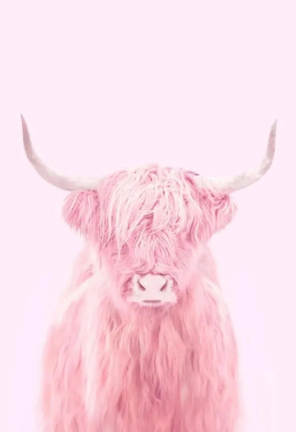 Roze Hoogland Koe | Fantastische Wezens Kunst