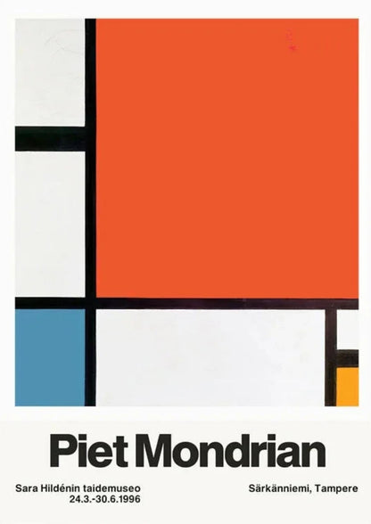 Piet Mondrian | Compositie in Rood, Blauw, Geel | 1930 Abstract