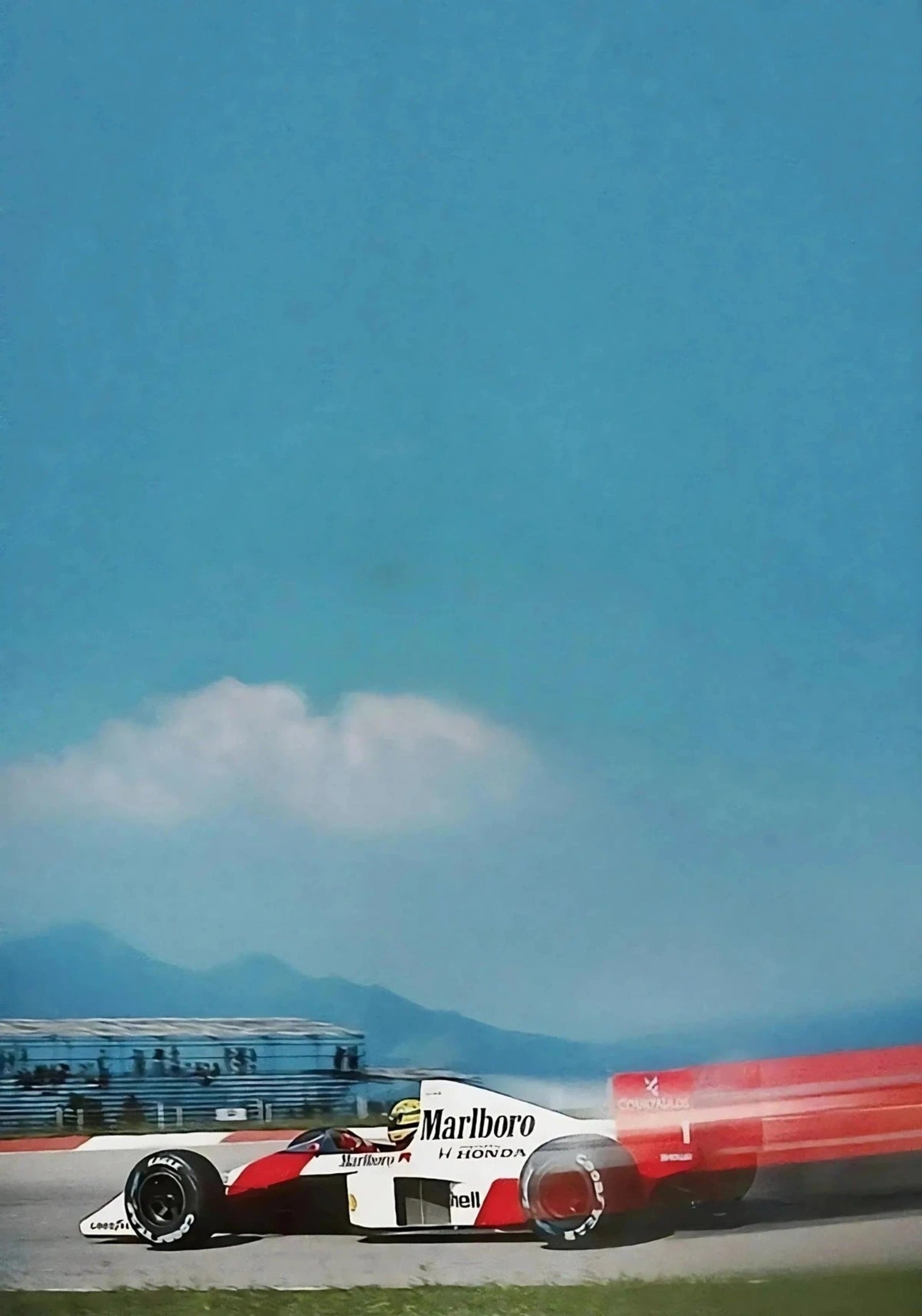 Monaco F1 | Ayrton Senna MP4/4 | Vintage Grand Prix – Wall Of Art