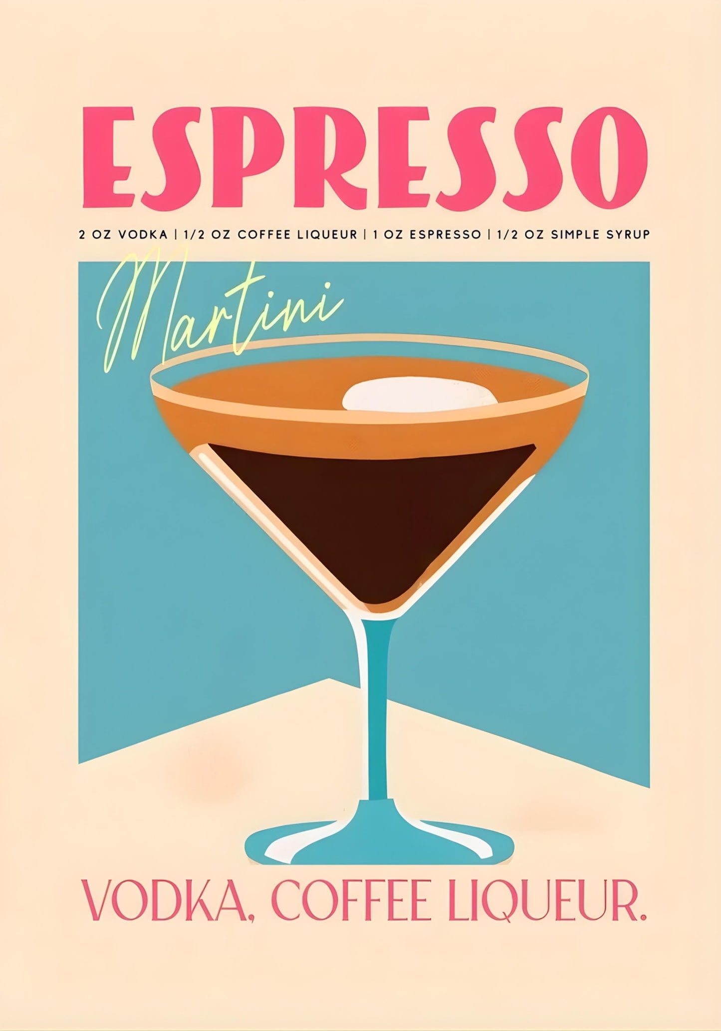 Cocktailparty-Kunst | Espresso-Wodka-Likör