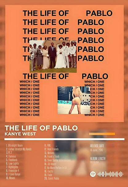 Kanye West | The Life of Pablo | Iconic Album Cover