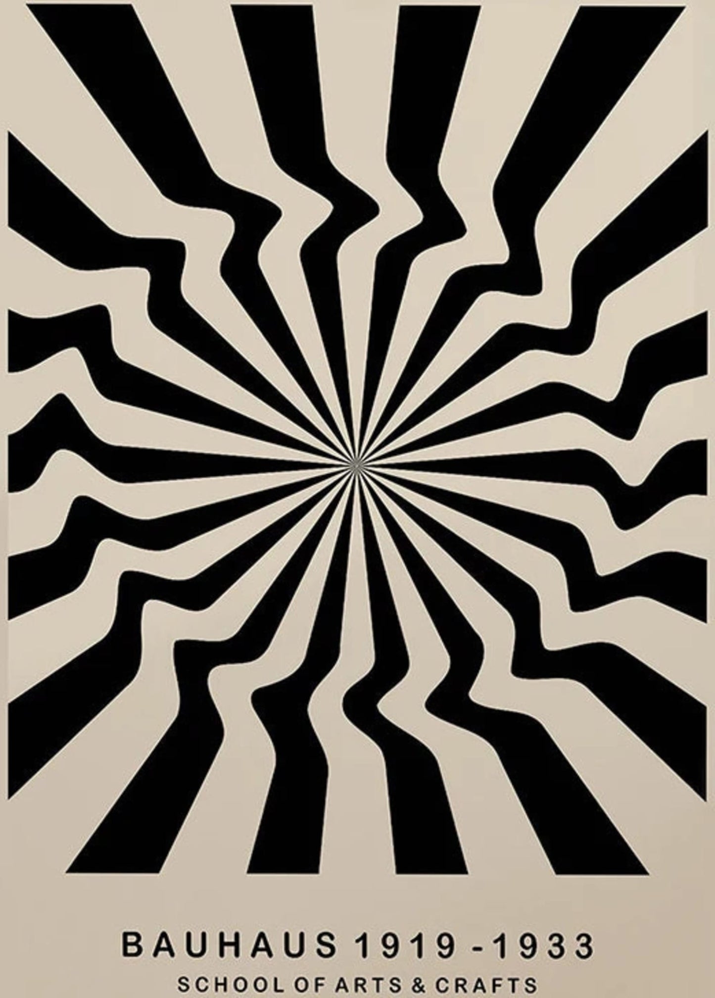 Bauhaus-Illusion | Modernes Kunst-Perspektivposter | Geometrisches Design | Wanddekoration | Ästhetik für Zuhause und Büro | Zeitgenössische Kunstwerke | Bildende Kunst für Wohnzimmer und Schlafzimmer | Hochwertiger Druck