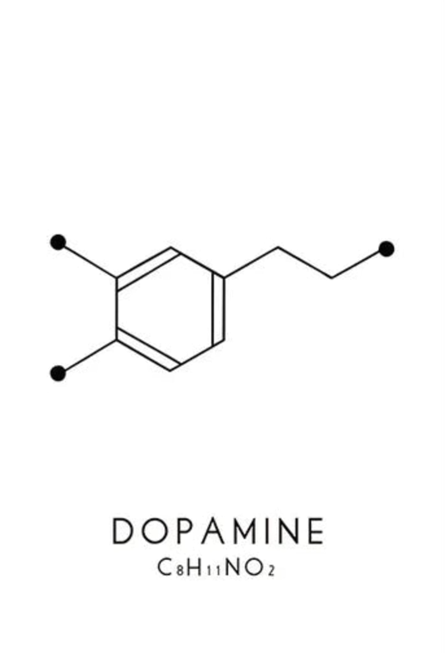 Molekül Chemische Dopamin Serotonin Molekulare Formel Chemie Wissenschaft Wand Kunst Leinwand Malerei Wohnzimmer Dekorative Poster
