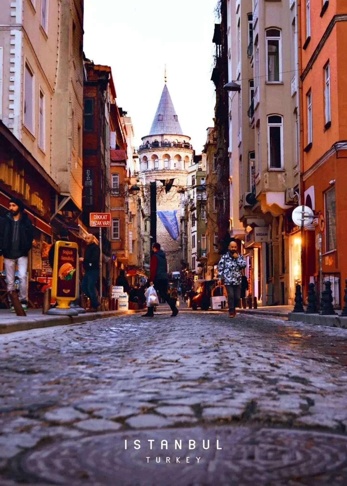 Galata Tower | Istanbul Street View | Vibrant Urban Scene