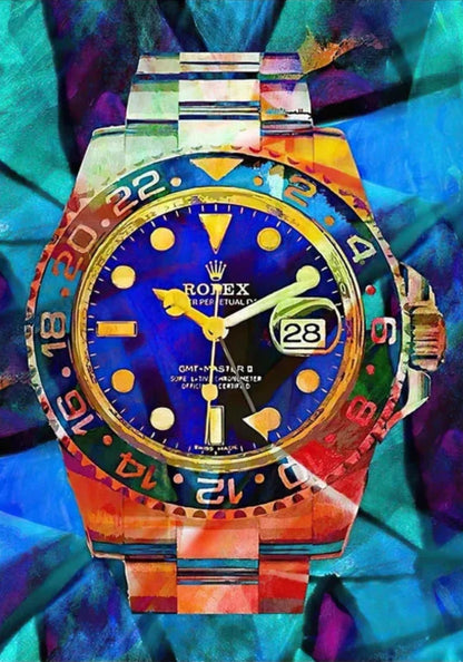 Graffiti Rolex Horloge | Stedelijke Kunst