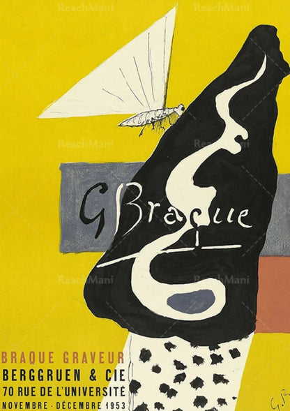 Georges Braque | Graveur 1953 | Französisches Vintage-Kunstwerk
