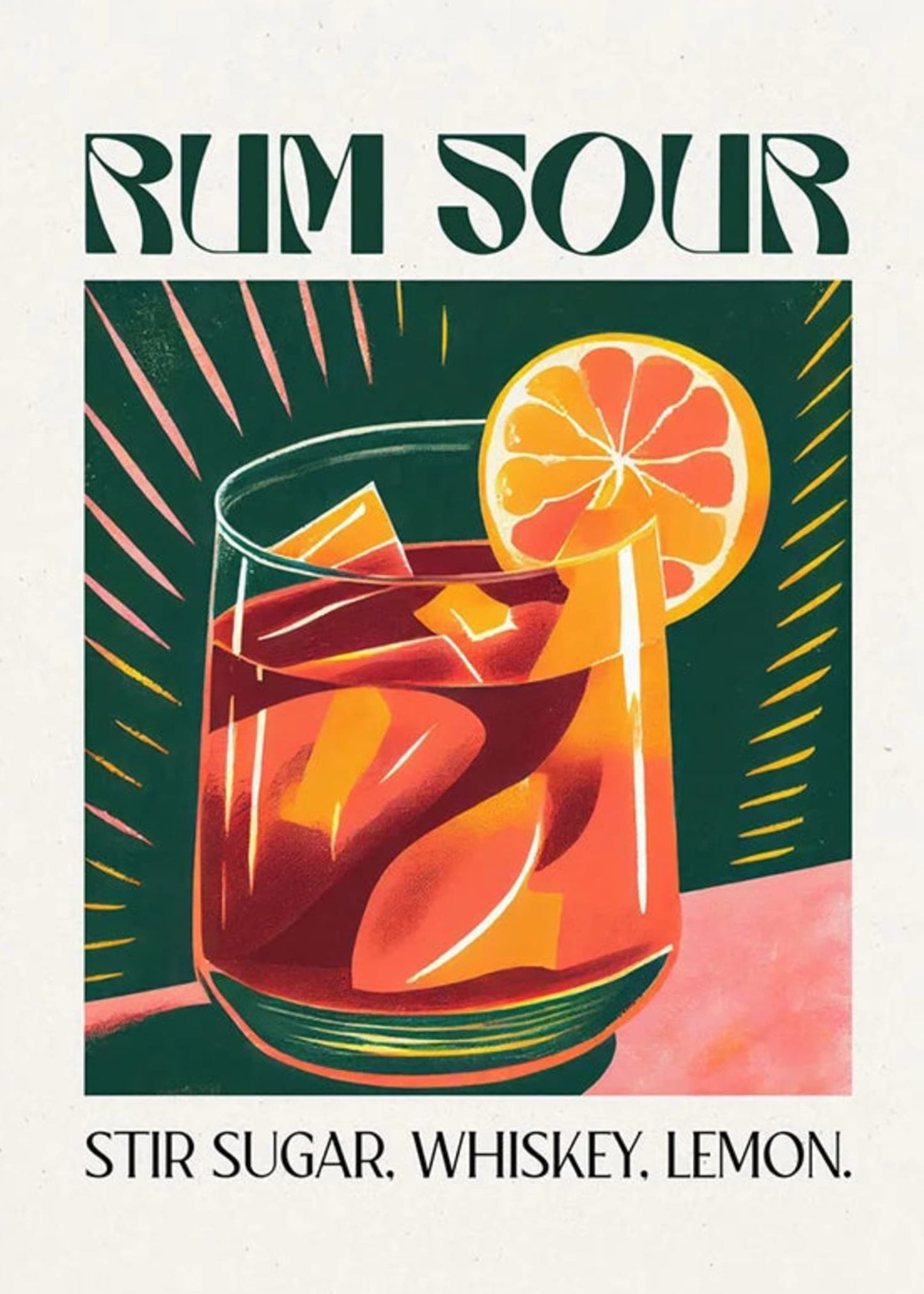 Rum Sour Cocktailrezept | Vintage-Stil